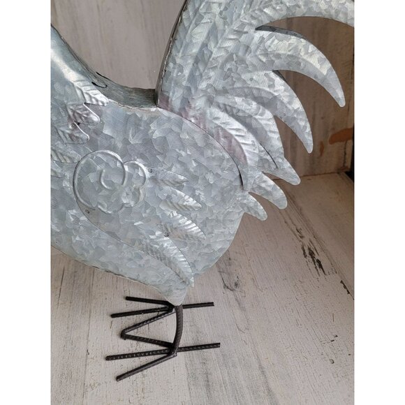 Large rooster chicken metal‎ hen bird standing home decor - Picture 7 of 7